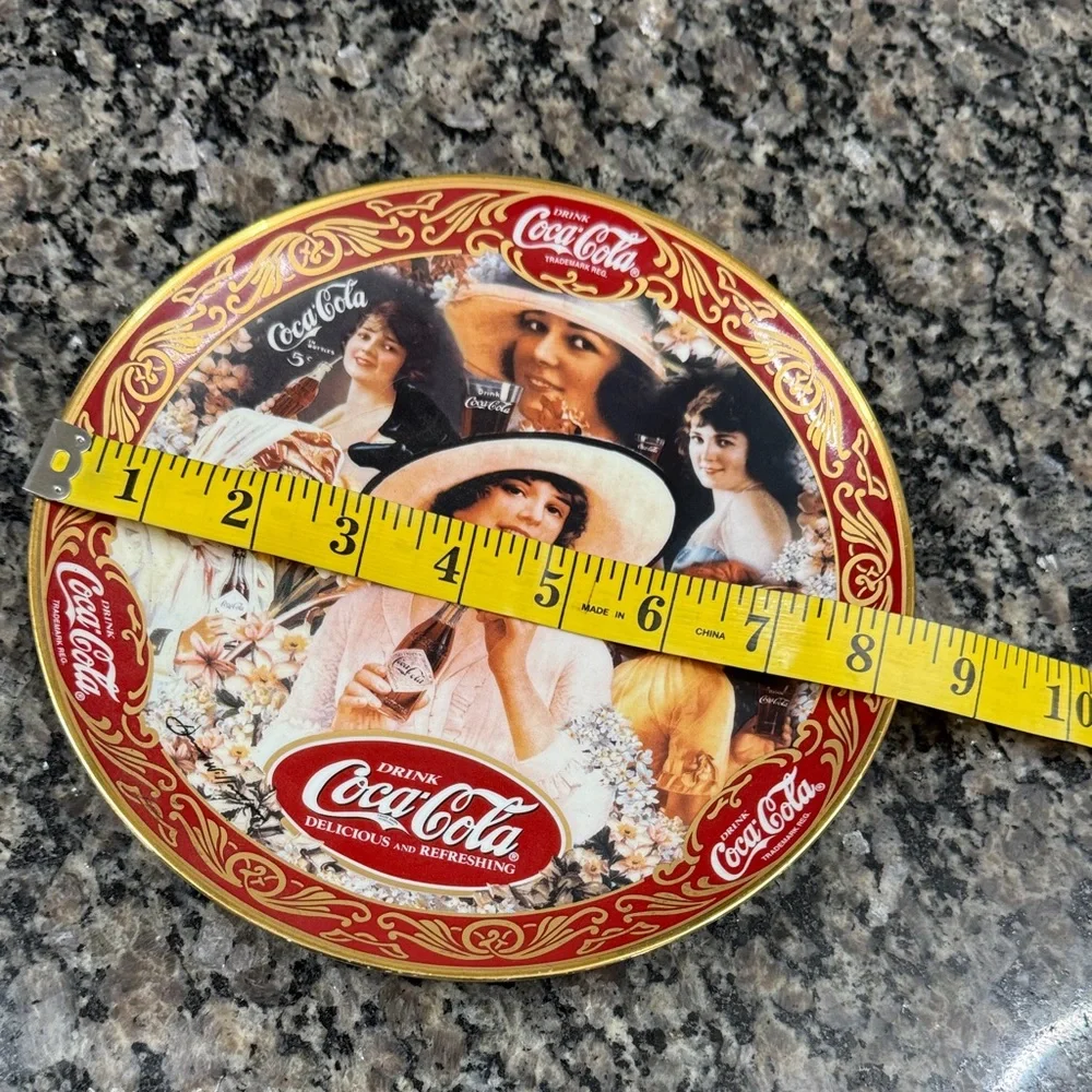 Franklin Mint Coca-Cola Fashion Ladies Porcelain Plate